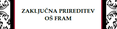 Zaključna prireditev 2018