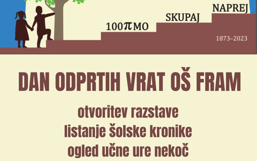 150 let OŠ Fram – Dan odprtih vrat